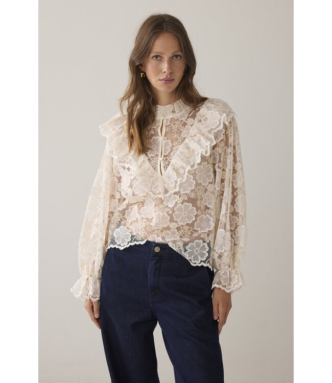 Summum Woman 2s3371-12323 Top Ruffle lace