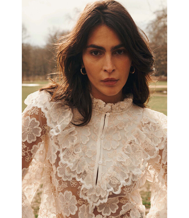 Summum Woman 2s3371-12323 Top Ruffle lace