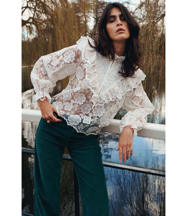 Summum Woman Top Ruffle lace