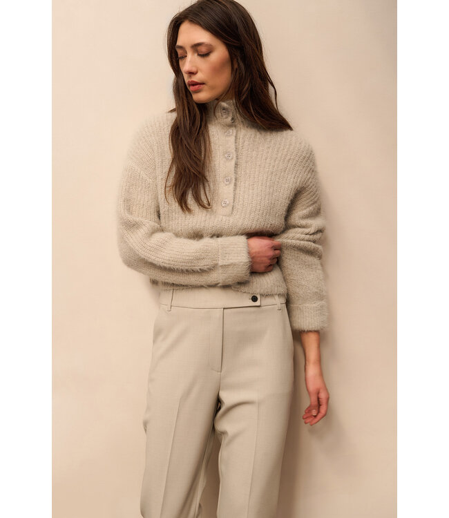 Yaya 01-301233-511 Broek met sierlijke tailleband