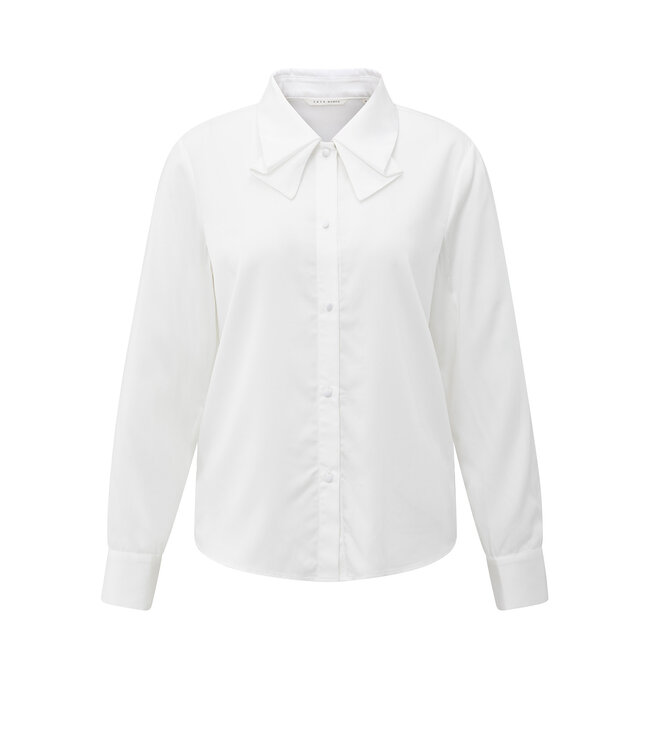 Yaya 01-201187-511 Blouse met kraagstrikdetail