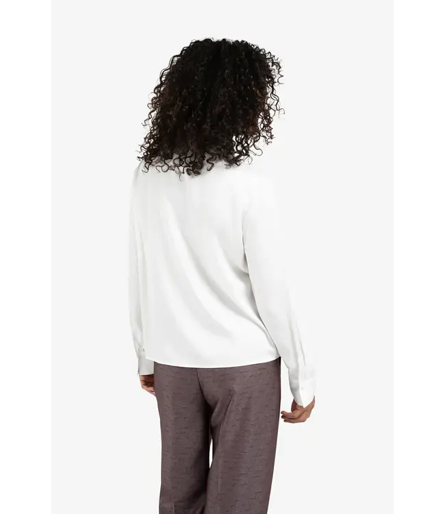 Yaya 01-201187-511 Blouse met kraagstrikdetail