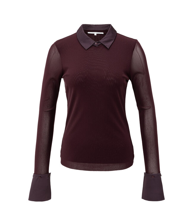 Yaya 01-709346-511 Mesh top met afneembare kraag