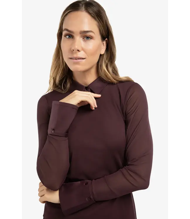 Yaya 01-709346-511 Mesh top met afneembare kraag