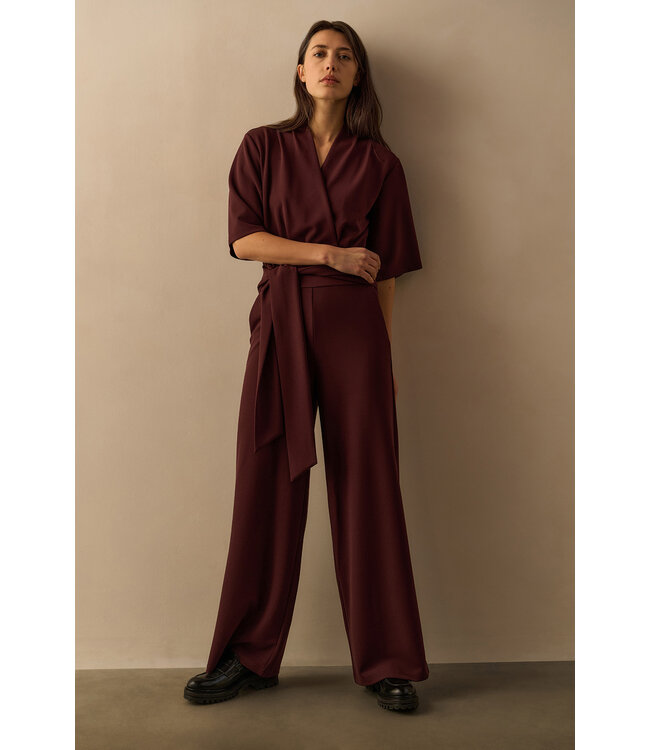 Yaya Jumpsuit met korte mouwen