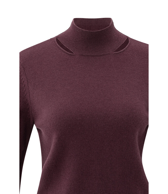 Yaya 01-000532-511 Trui met opengewerkte halslijn