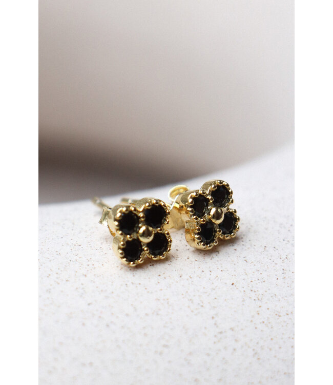 Label Kiki K.Z.121.1 Black clover studs