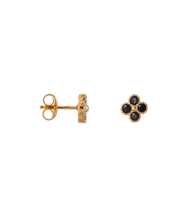 Label Kiki Black clover studs