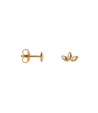 Label Kiki Half leaf studs