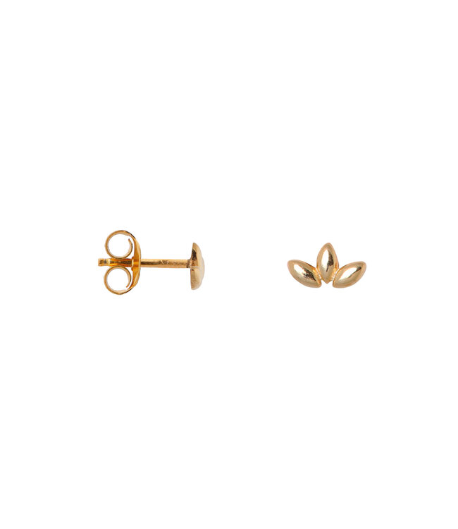 Label Kiki Half leaf studs