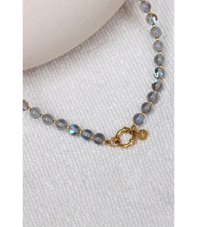 Label Kiki SK.216.1 Grey flame necklace