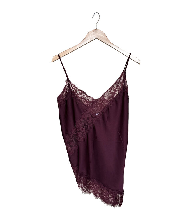 VROUW Limited Lace top burgundy