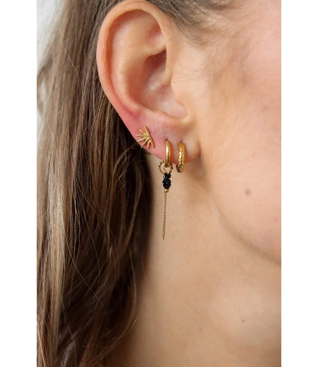 Label Kiki K.SH.69.1 Chain black stone hoop