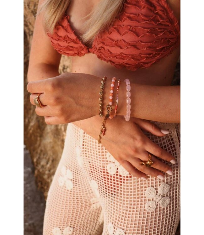 Label Kiki K.SA.302.1 Pink beads bracelet