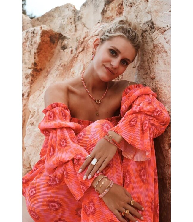 Label Kiki K.SA.302.1 Pink beads bracelet