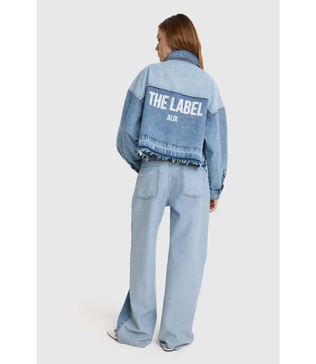 Alix the Label 2512996502 mix denim blouse