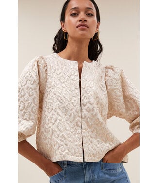 BY-BAR AMSTERDAM Mauri cheetah blouse