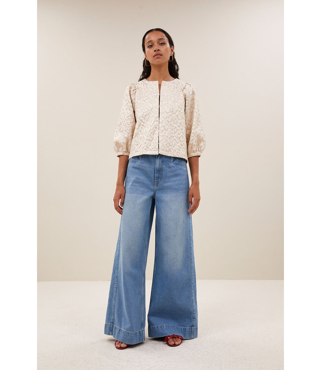 BY-BAR AMSTERDAM 26112060 mauri sparkle cheetah blouse