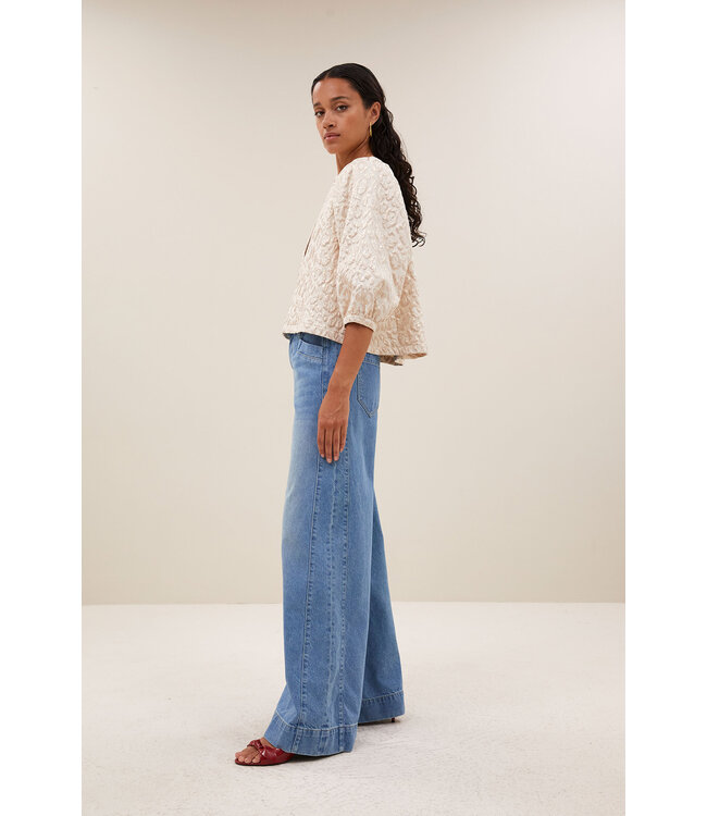 BY-BAR AMSTERDAM 26112060 mauri sparkle cheetah blouse