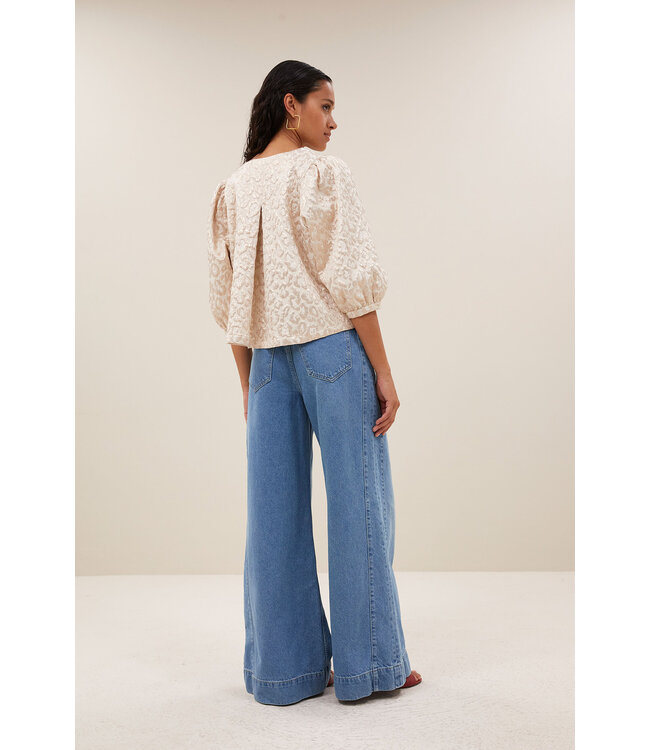 BY-BAR AMSTERDAM 26112060 mauri sparkle cheetah blouse