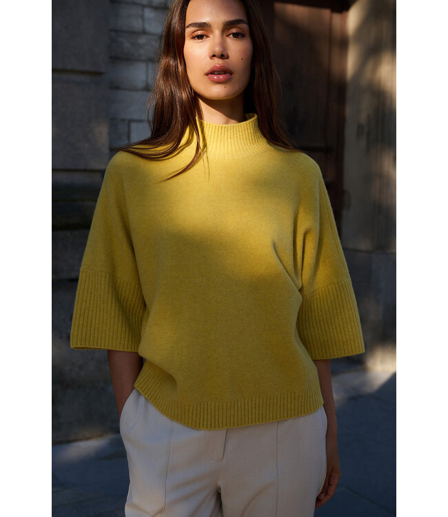 Yaya 01-000437-601 Trui met geribde mouwen