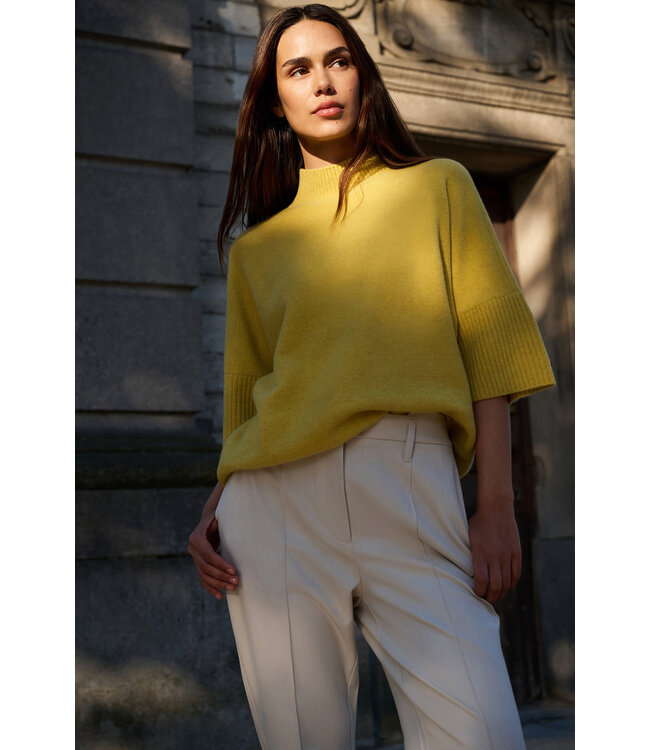 Yaya 01-000437-601 Trui met geribde mouwen