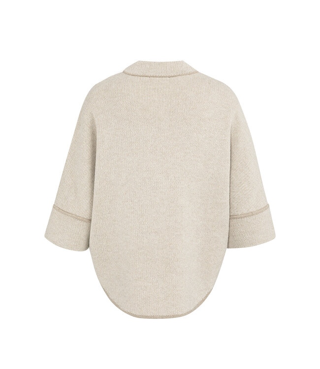 Yaya 01-010141-601 Poncho-vest met ronde zoom