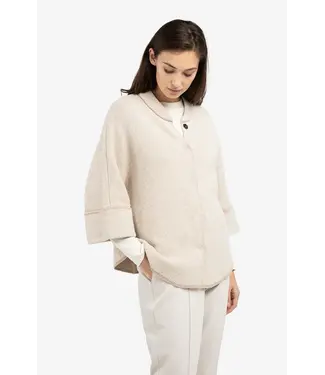 Yaya Poncho-vest met ronde zoom