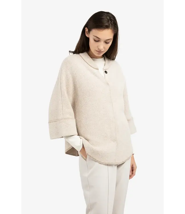 Yaya 01-010141-601 Poncho-vest met ronde zoom