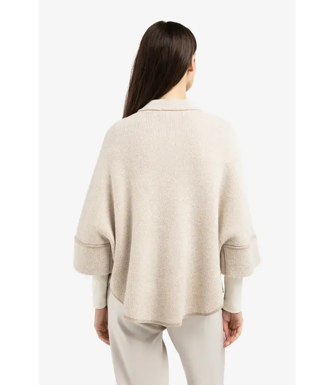 Yaya 01-010141-601 Poncho-vest met ronde zoom