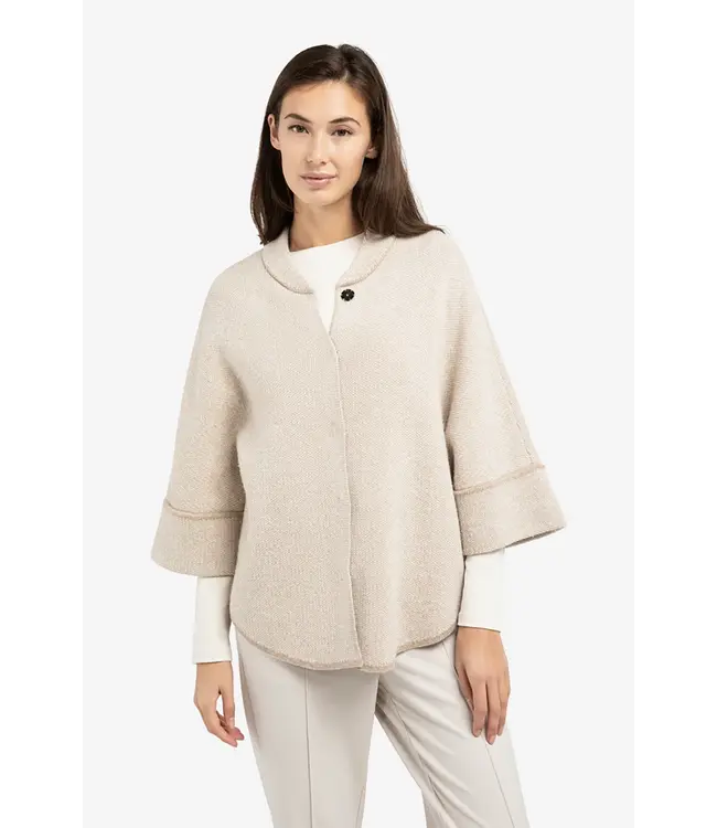 Yaya 01-010141-601 Poncho-vest met ronde zoom