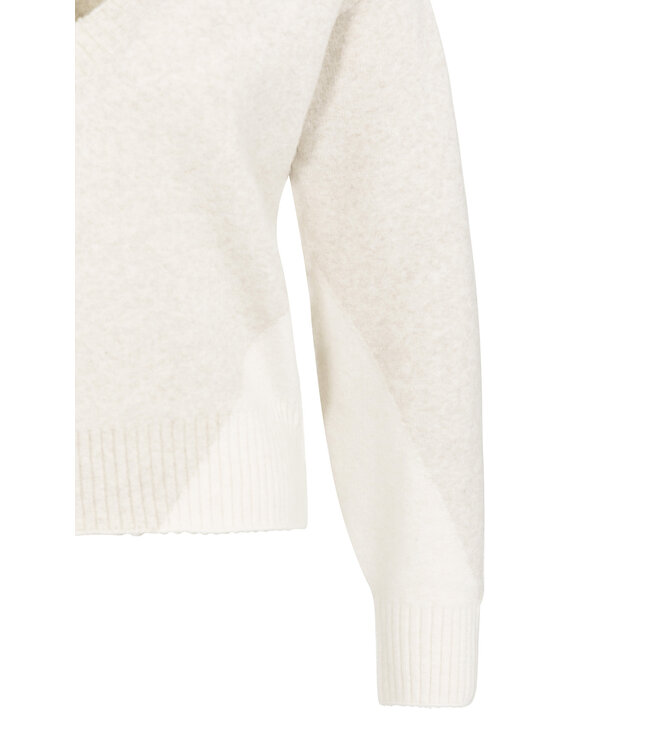 Yaya 01-000544-601 Trui met colorblock-effect