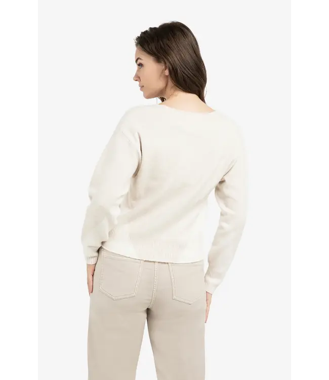 Yaya 01-000544-601 Trui met colorblock-effect