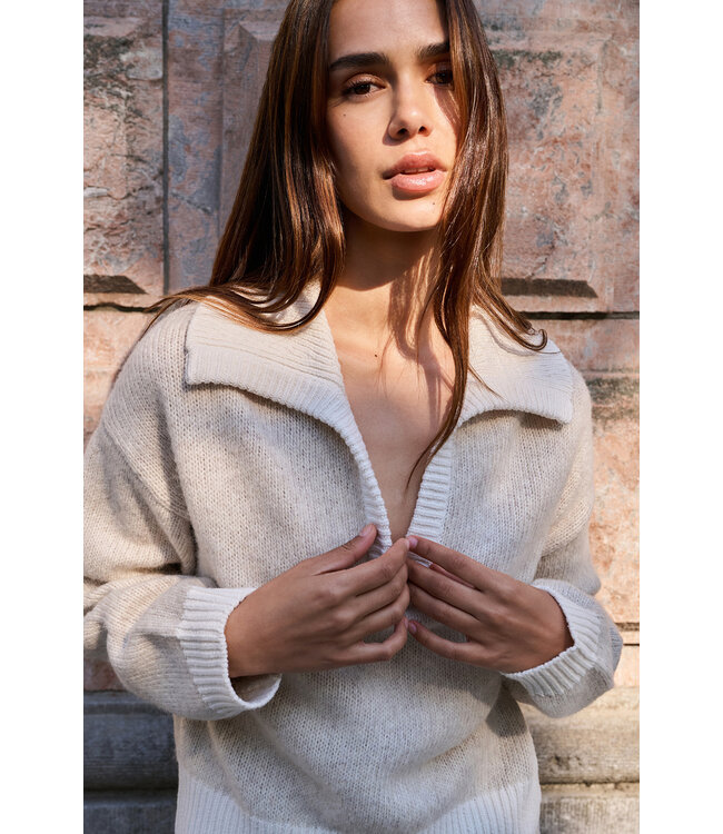 Yaya 01-000547-601 Trui met contrasterende kraag