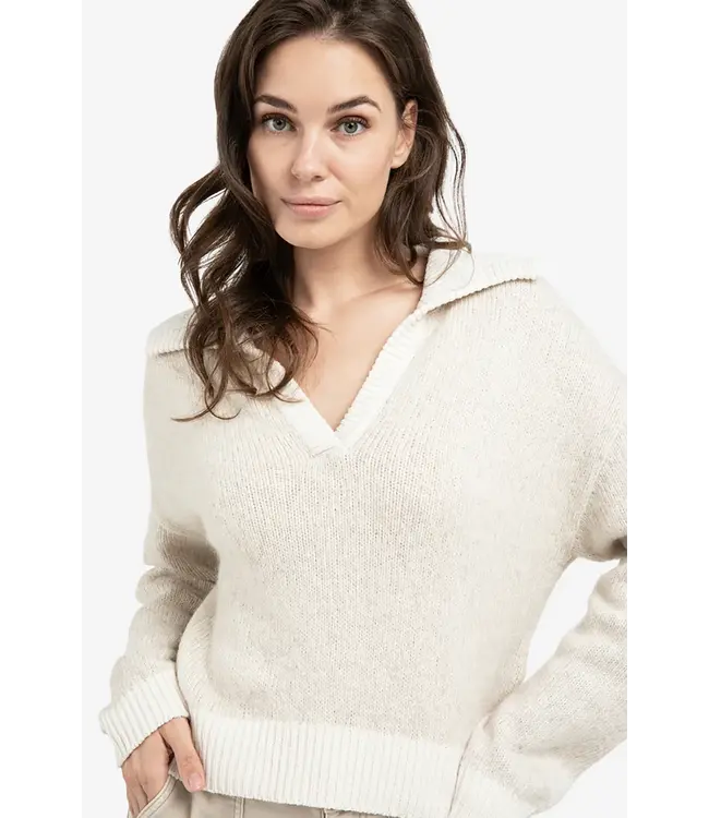 Yaya 01-000547-601 Trui met contrasterende kraag