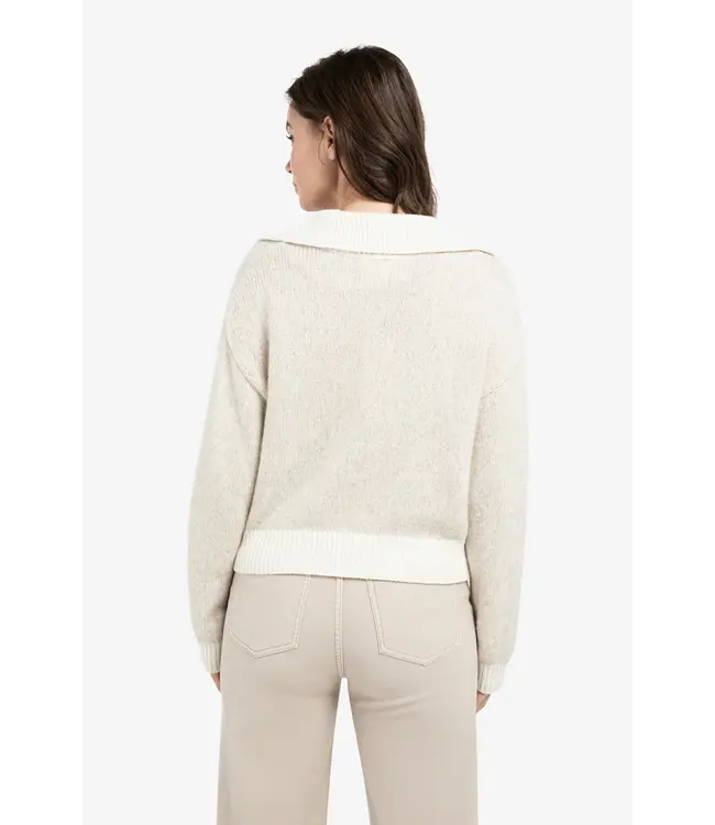 Yaya 01-000547-601 Trui met contrasterende kraag