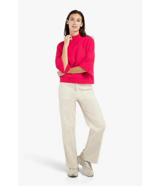 Yaya 01-000437-601 Trui met geribde mouwen