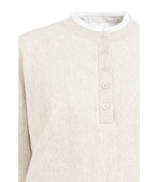 Yaya 01-000546-601 Sweater met kraagdetail