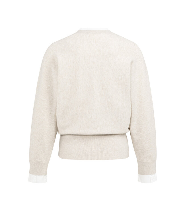 Yaya 01-000546-601 Sweater met kraagdetail