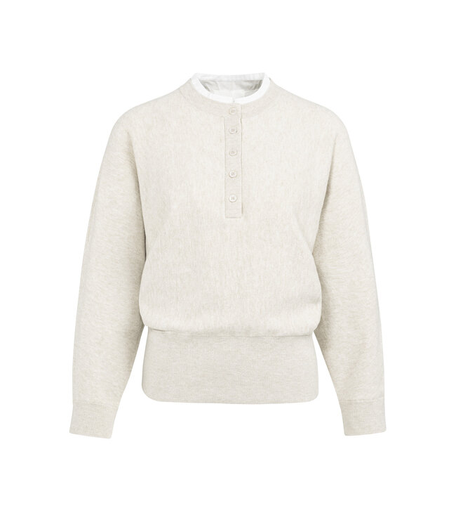 Yaya 01-000546-601 Sweater met kraagdetail