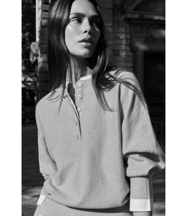 Yaya 01-000546-601 Sweater met kraagdetail