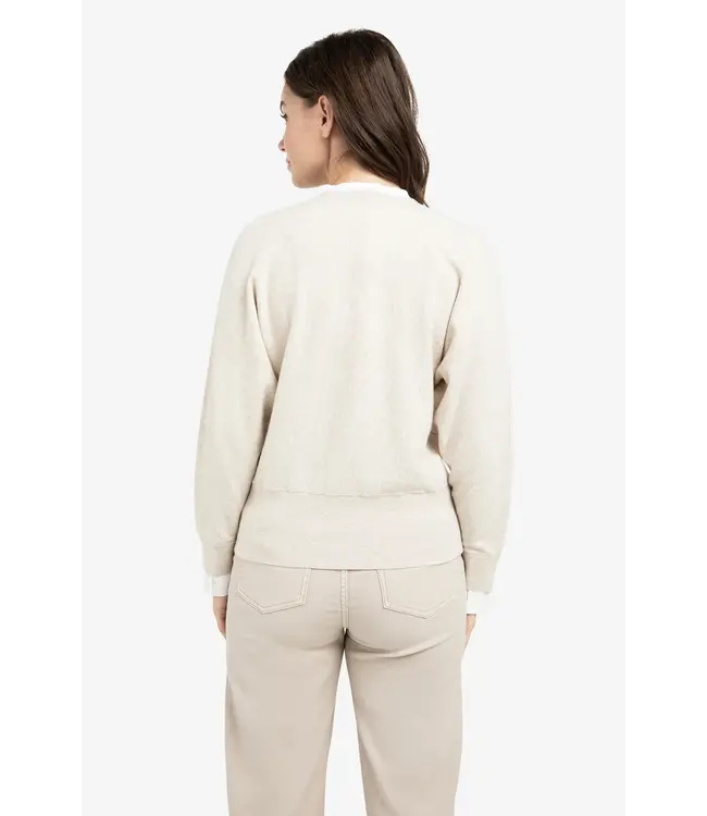 Yaya 01-000546-601 Sweater met kraagdetail