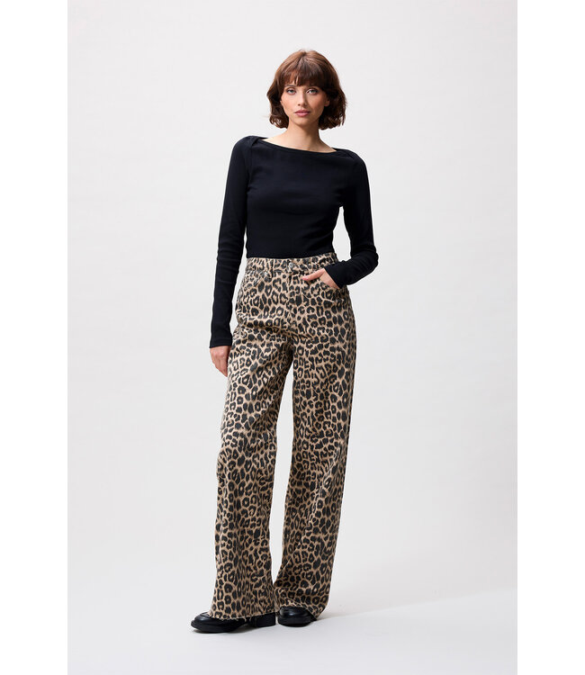 Catwalk Junkie 2402030019 Loose fit jeans leopard