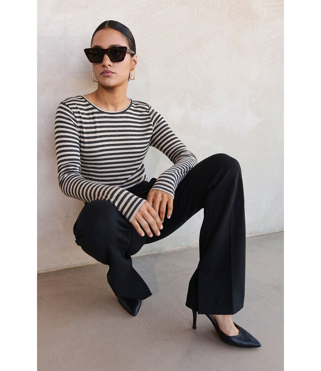 BY-BAR AMSTERDAM 101008 Basic longsleeve stripe top