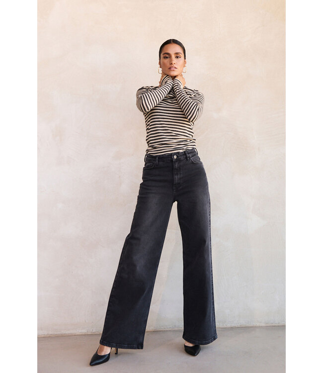 BY-BAR AMSTERDAM 101008 Basic longsleeve stripe top