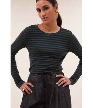 BY-BAR AMSTERDAM Longsleeve melange stripe