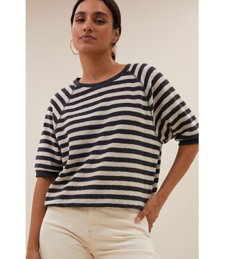 BY-BAR AMSTERDAM Neva slub stripe  top