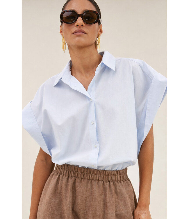 BY-BAR AMSTERDAM 26112082 pixie chambray blouse