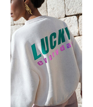 BY-BAR AMSTERDAM bibi melange lucky everyday sweater