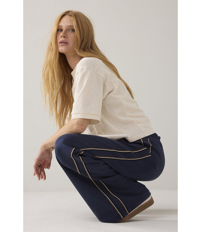 Summum Woman 4s2923-30716 Trouser Pinstripe scuba